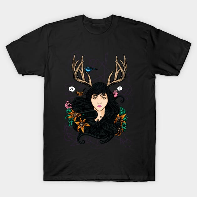 Fawn Girl T-Shirt by angoes25